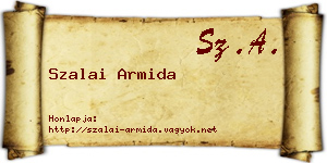 Szalai Armida névjegykártya